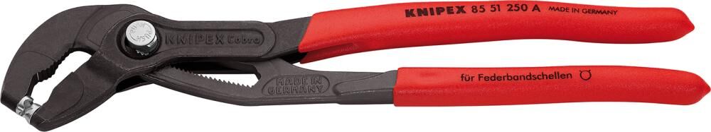 Knipex Federbandschellen-Zange 250mm tauchisol. Produktbild Knipex Federbandschellen-Zange 250mm tauchisol.
