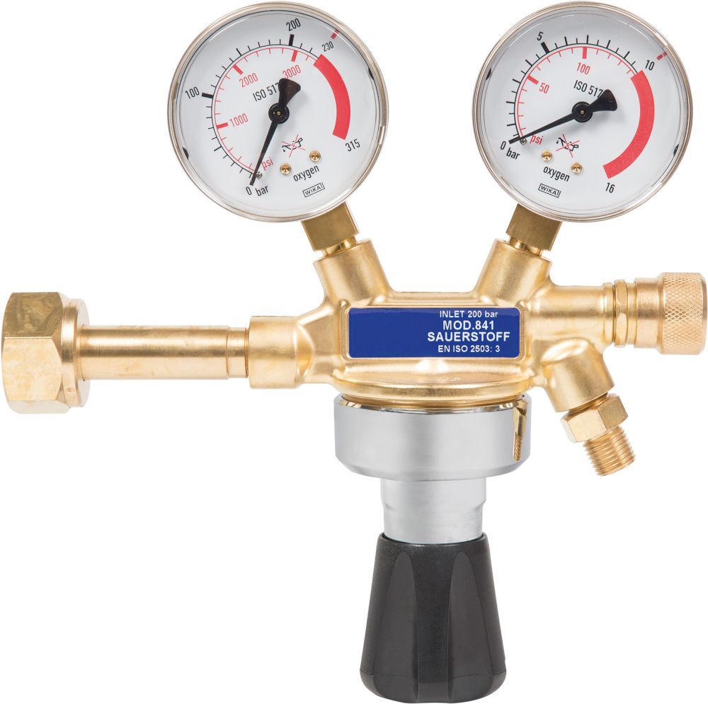 Rhöna Flaschendruckminderer Sauerstoff 0-10,0bar Produktbild Rhöna Flaschendruckminderer Sauerstoff 0-10,0bar