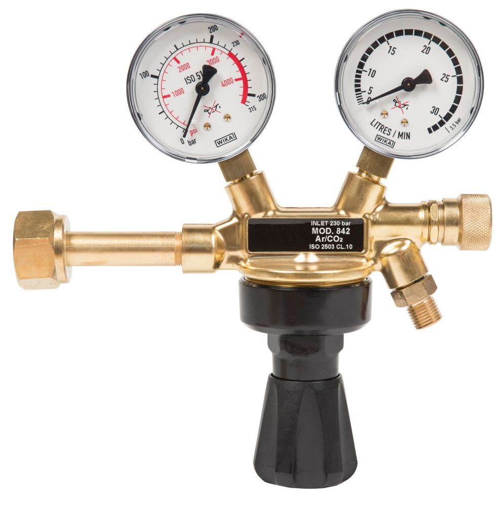 Rhöna Flaschendruckminderer Argon 0-30L/min Produktbild Rhöna Flaschendruckminderer Argon 0-30L/min