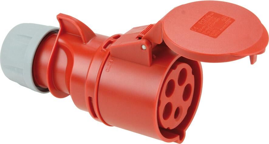 PCE CEE-Kupplung SHARK 32A, 5-polig, IP44 Produktbild PCE CEE-Kupplung SHARK 32A, 5-polig, IP44