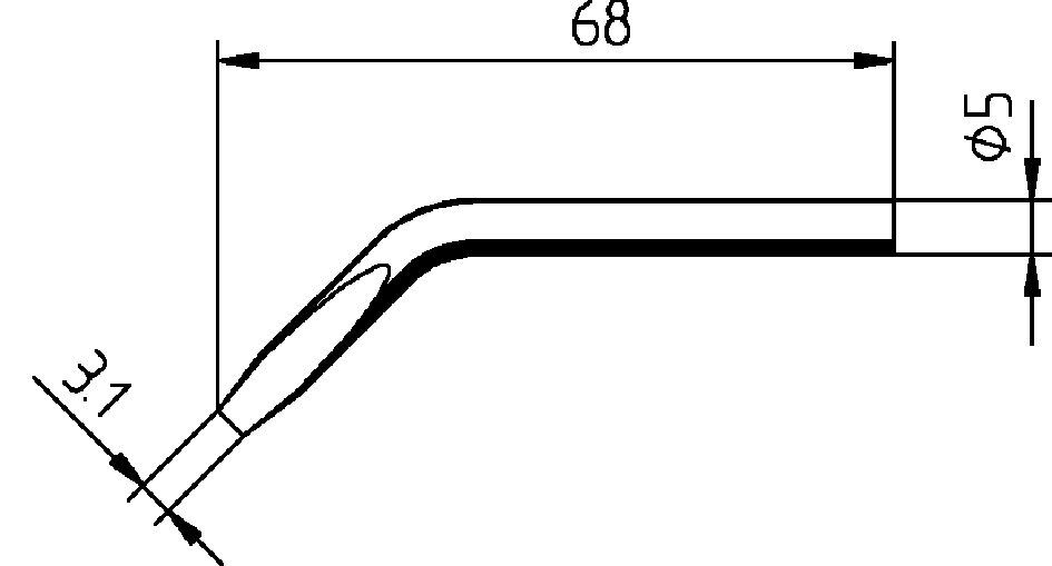Ersa Lötspitze meißelförmig abgewinkelt Nr.0032JD Produktbild Ersa Lötspitze meißelförmig abgewinkelt Nr.0032JD