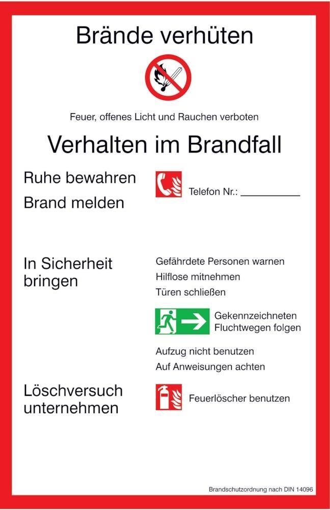 Brandschutzordnung (PVC) 200x300mm Produktbild Brandschutzordnung (PVC) 200x300mm