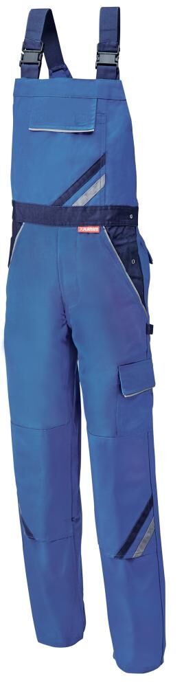 Planam Latzhose Highline, Gr.54, kornblau/marine Produktbild Planam Latzhose Highline, Gr.54, kornblau/marine