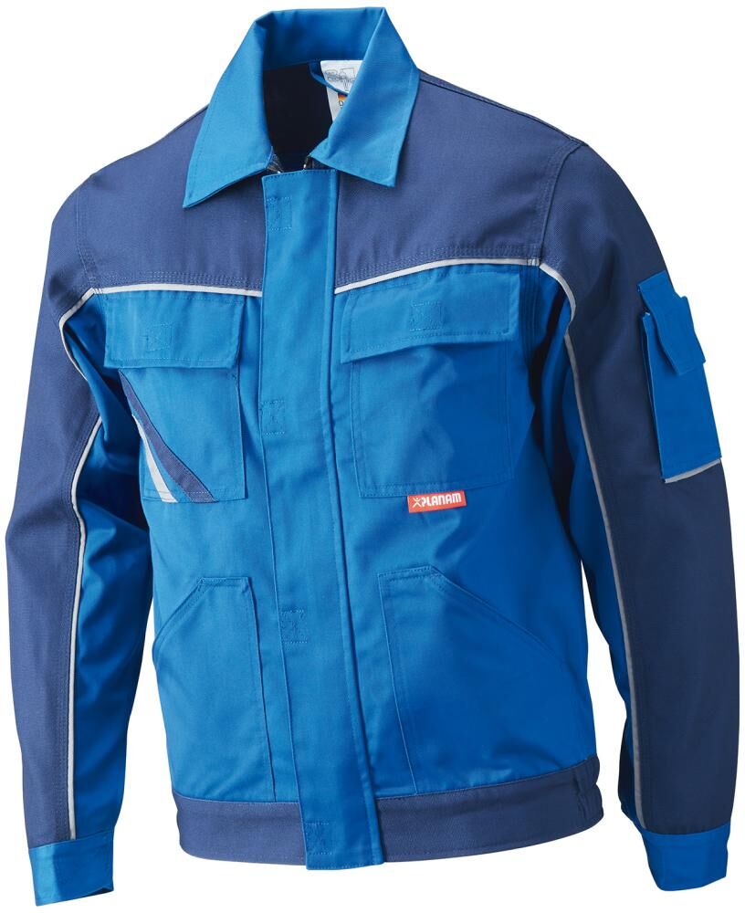 Planam Bundjacke Highline, Gr.54, kornblau/marine Produktbild Planam Bundjacke Highline, Gr.54, kornblau/marine