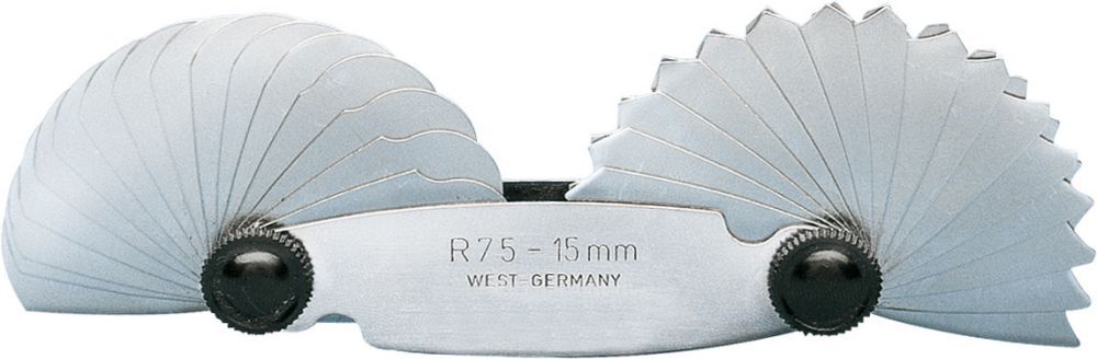 FORUM Radienschablone 17 Blatt 1,0- 7,0mm Produktbild FORUM Radienschablone 17 Blatt 1,0- 7,0mm