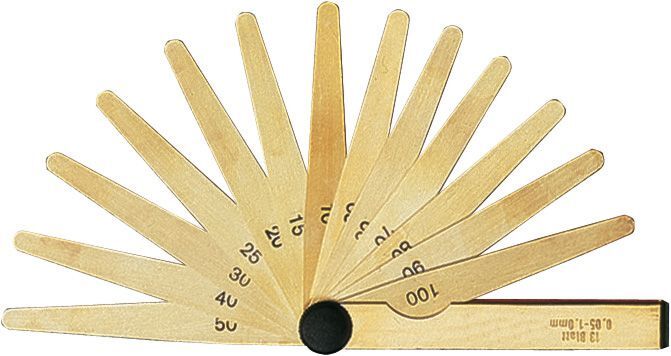 FORUM Präz.-Fühlerlehre 20Bl. 0,05-1,0mm Messing Produktbild FORUM Präz.-Fühlerlehre 20Bl. 0,05-1,0mm Messing