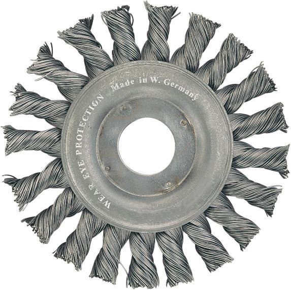 FORUM Rundbürste Stahld. 115mm gezopft Produktbild FORUM Rundbürste Stahld. 115mm gezopft