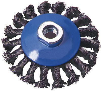 FORUM Kegelbürste Stahld. M14 100x0,50mm gezopft Produktbild FORUM Kegelbürste Stahld. M14 100x0,50mm gezopft bild 1