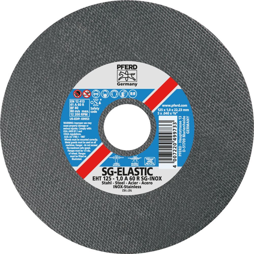 Pferd Trennscheibe A60RSG-INOX 125x1,0mm gera. Produktbild Pferd Trennscheibe A60RSG-INOX 125x1,0mm gera.