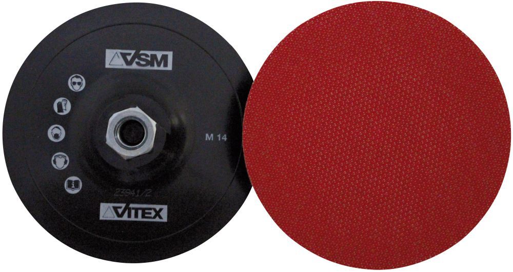 FORUM Klett-Stützteller 125mm/M14 Produktbild FORUM Klett-Stützteller 125mm/M14