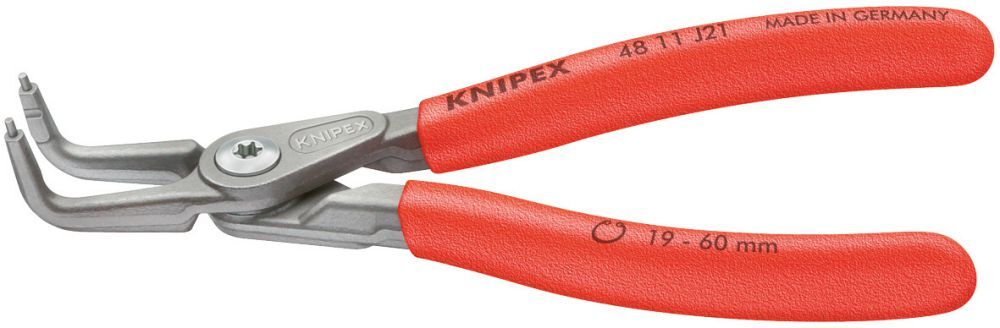 Knipex Sicherungsringzange geb. J01 grau atrament. Produktbild Knipex Sicherungsringzange geb. J01 grau atrament.