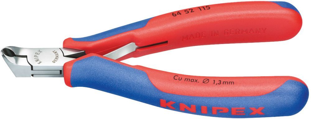 Knipex Elektronik Vornschrägschneider 115mm ohne Facette Produktbild Knipex Elektronik Vornschrägschneider 115mm ohne Facette