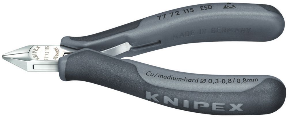 Knipex Elektronik Seitenschneider ESD 115mm sp.mi.K.m.kl.F. Produktbild Knipex Elektronik Seitenschneider ESD 115mm sp.mi.K.m.kl.F.