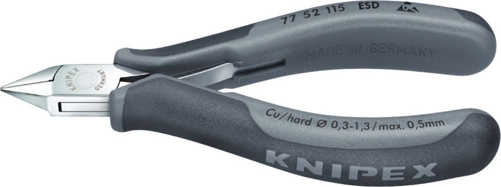 Knipex Elektronik Seitenschneider ESD 115mm sp.fl.K.m.kl.F. Produktbild Knipex Elektronik Seitenschneider ESD 115mm sp.fl.K.m.kl.F.