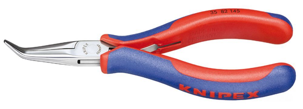 Knipex Elektronik-Flachrundzange145mm gewinkelt Produktbild Knipex Elektronik-Flachrundzange145mm gewinkelt