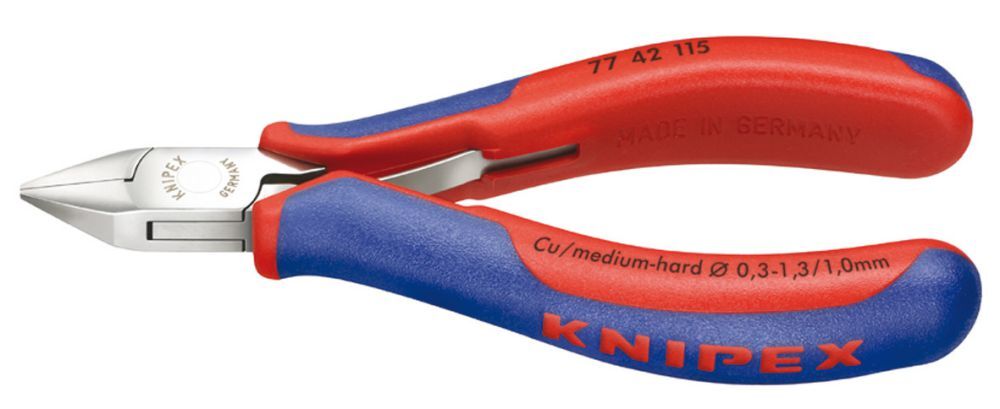 Knipex Elektronik Seitenschneider 115mm sp.K.o.F. Produktbild Knipex Elektronik Seitenschneider 115mm sp.K.o.F.
