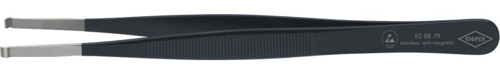 Knipex ESD-Pinzette 120mm schwarz Produktbild Knipex ESD-Pinzette 120mm schwarz