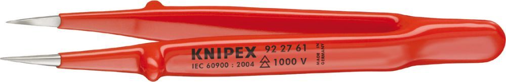 Knipex Präzisions Pinzette VDE 130mm spitz ger. Produktbild Knipex Präzisions Pinzette VDE 130mm spitz ger.