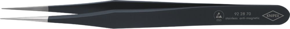 Knipex ESD-Pinzette 110mm schwarz Produktbild Knipex ESD-Pinzette 110mm schwarz