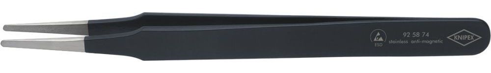 Knipex ESD-Pinzette rund 2mm 120mm schwarz Knipex ESD-Pinzette rund 2mm 120mm schwarz