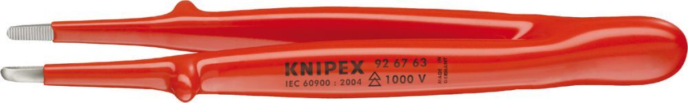 Knipex Präzisions Pinzette VDE 145mm runde Sp. Produktbild Knipex Präzisions Pinzette VDE 145mm runde Sp.