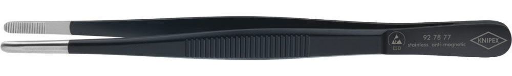 Knipex ESD-Pinzette rund 3,5mm 145mm schwarz Produktbild Knipex ESD-Pinzette rund 3,5mm 145mm schwarz