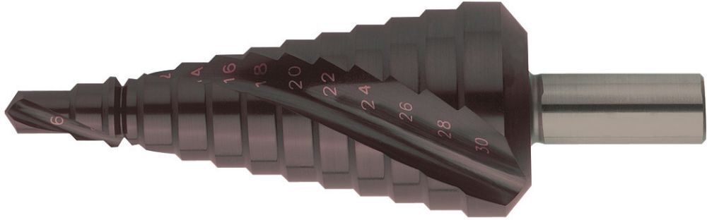 FORUM Stufenbohrer HSSspiralg.TiAlN 4-20,00mm Produktbild FORUM Stufenbohrer HSSspiralg.TiAlN 4-20,00mm