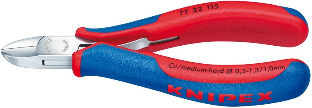 Knipex Elektronik Seitenschneider 115mm rd.K.o.F. Produktbild Knipex Elektronik Seitenschneider 115mm rd.K.o.F.