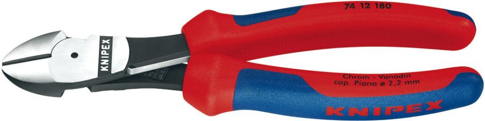 Knipex Kraft-Seitenschneider 180mm Nr.7412 Produktbild Knipex Kraft-Seitenschneider 180mm Nr.7412