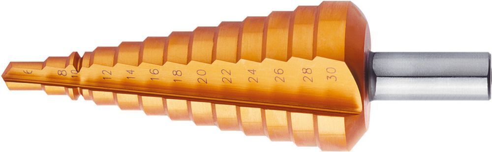 FORUM Universal Stufenbohrer HSS TiN 11,4-26,75mm Produktbild FORUM Universal Stufenbohrer HSS TiN 11,4-26,75mm