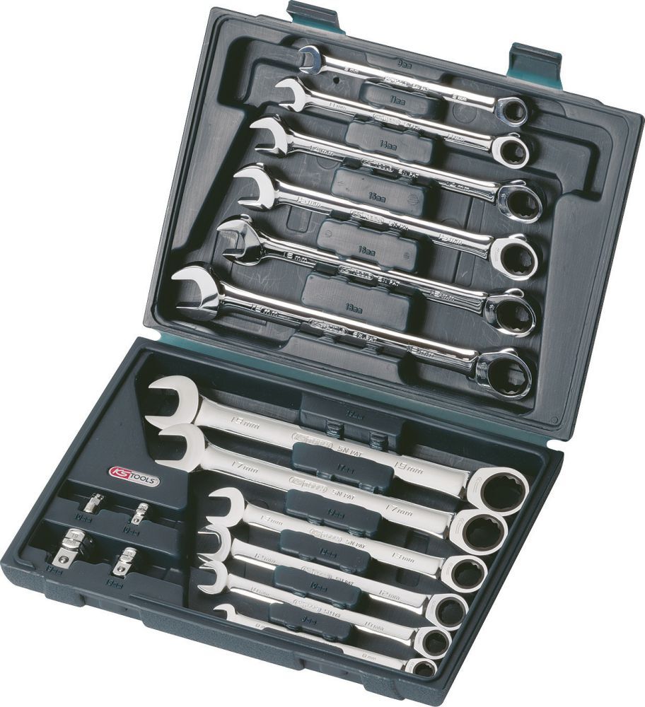 KS Ratschenschlüssel-Satz 10-tlg. 8-19mm gerade Produktbild KS Ratschenschlüssel-Satz 10-tlg. 8-19mm gerade