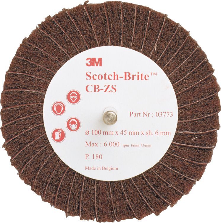 3M Faservlies-Bürste CB-ZS CB-ZS 75x45x6mm, P120 Produktbild 3M Faservlies-Bürste CB-ZS CB-ZS 75x45x6mm, P120