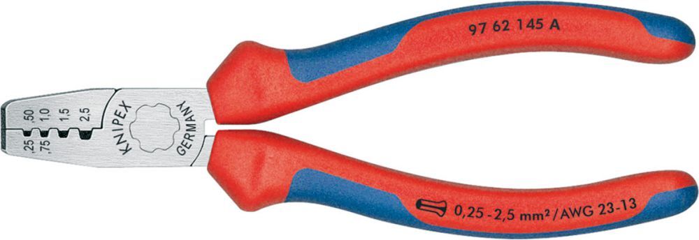 Knipex Aderendhülsenzange 145mm m.M.K.Griff Produktbild Knipex Aderendhülsenzange 145mm m.M.K.Griff