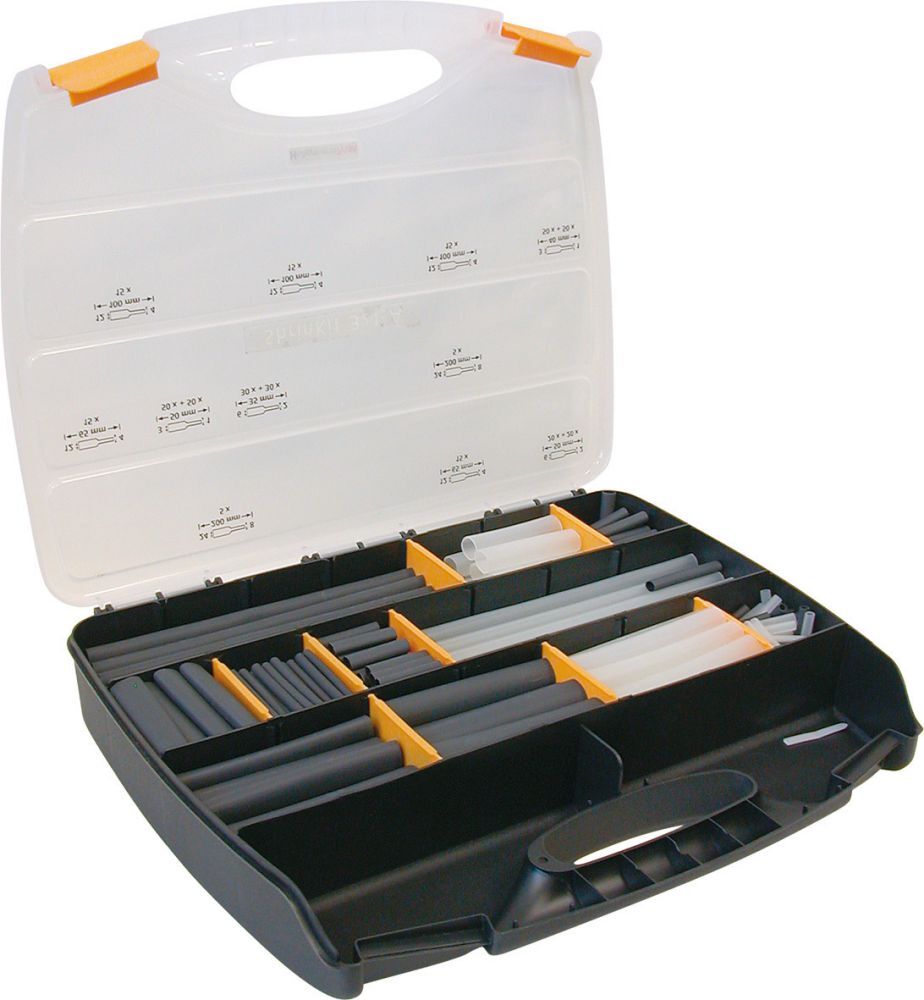 Hellermann Tyton Wärme-Schrumpfschl.-Set ShrinKit HellermannTyton Produktbild Hellermann Tyton Wärme-Schrumpfschl.-Set ShrinKit HellermannTyton