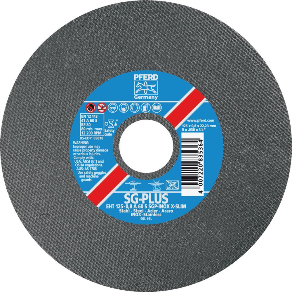 Pferd Trennscheibe A60SSGP-INOX125x0,8mm X-Slim Pferd Trennscheibe A60SSGP-INOX125x0,8mm X-Slim