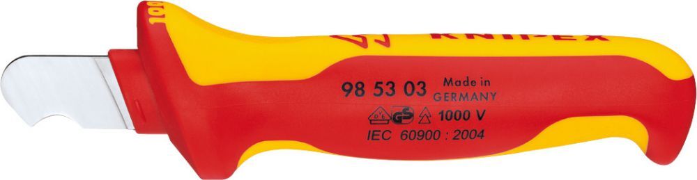 Knipex Kabelmesser VDE gebogen Produktbild Knipex Kabelmesser VDE gebogen