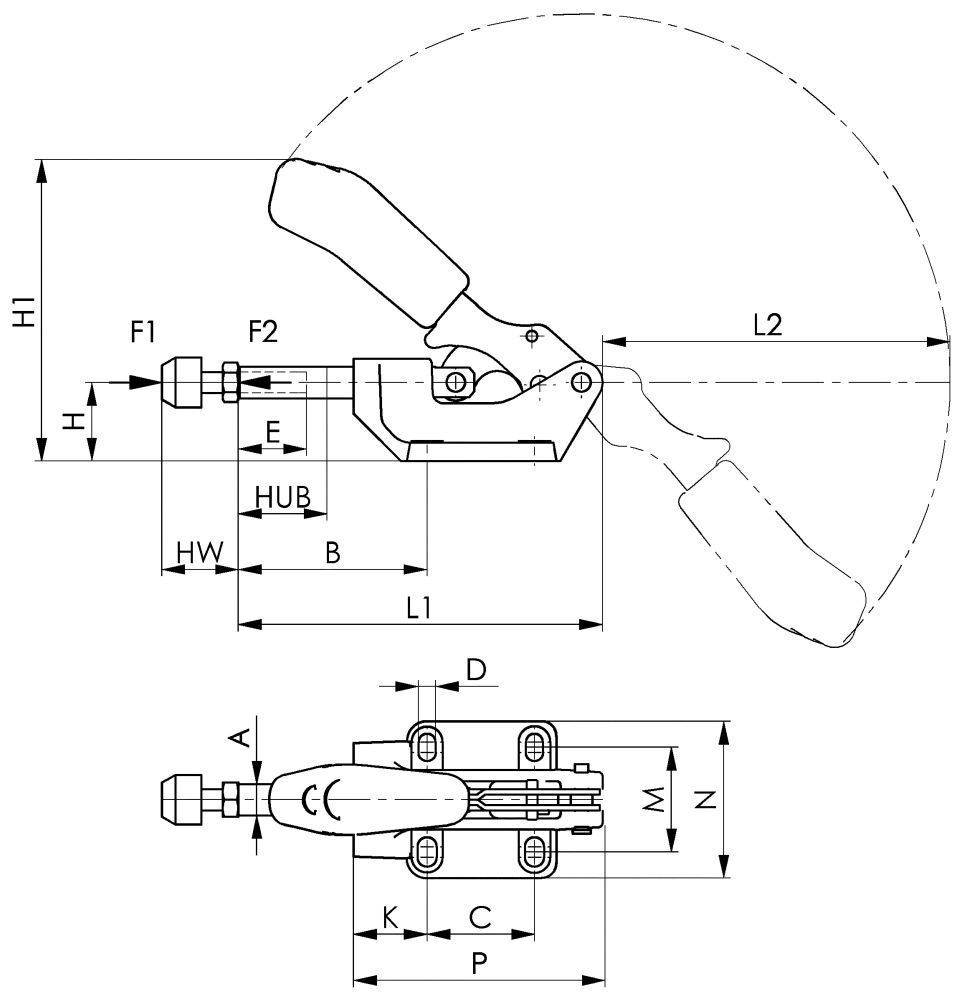 Schubstangenspanner 6842 Gr.7 AMF Produktbild Schubstangenspanner 6842 Gr.7 AMF bild 2