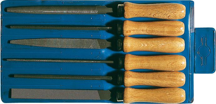 Pferd Schlüsselfeilen Satz 6 teilig Länge 100 mm H2 Produktbild Pferd Schlüsselfeilen Satz 6 teilig Länge 100 mm H2