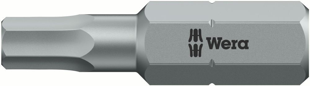 Wera Bit 1/4" DIN3126 C6,3 Hex 2,5x25mm zähh. Produktbild Wera Bit 1/4" DIN3126 C6,3 Hex 2,5x25mm zähh.
