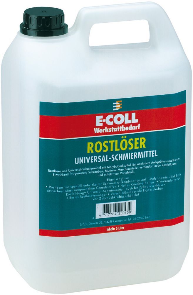 E-COLL EU Rostlöser 5L Kanister Produktbild E-COLL EU Rostlöser 5L Kanister