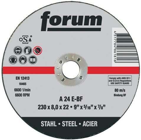 FORUM Schruppscheibe St/Gu. 125x6mm gekr. Produktbild FORUM Schruppscheibe St/Gu. 125x6mm gekr.