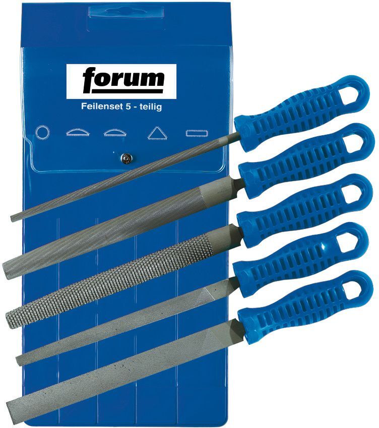 FORUM Werkstattfeilen-Satz 200mm H2 5-tlg. Produktbild FORUM Werkstattfeilen-Satz 200mm H2 5-tlg.