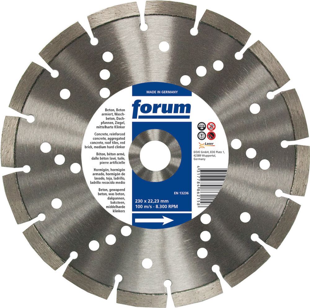 FORUM Diamant Trennscheibe Laser 150x22,2x2,6mm FORUM Diamant Trennscheibe Laser 150x22,2x2,6mm