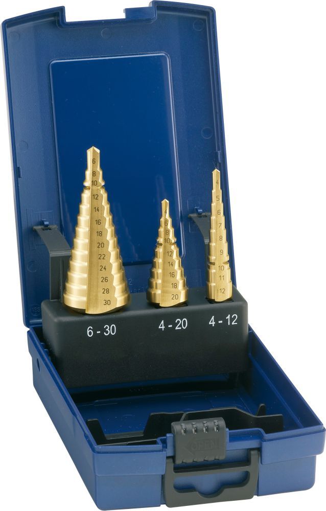 FORUM Universal Stufenbohrer Stz.HSS 4-30,00mm TiN Produktbild FORUM Universal Stufenbohrer Stz.HSS 4-30,00mm TiN bild 1