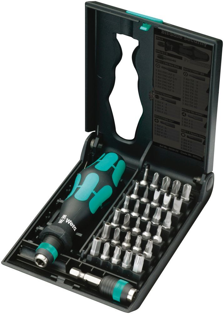 Wera Bit-Sortiment Kraftform Kompakt 70 32-tlg. Produktbild Wera Bit-Sortiment Kraftform Kompakt 70 32-tlg.