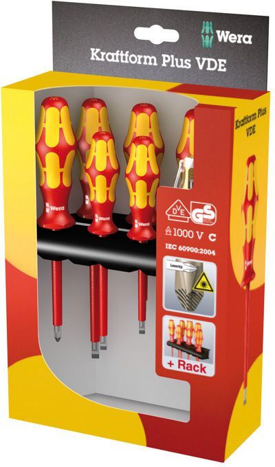 Wera Schraubendreher Satz VDE 7tlg. S/PH Kraftform Produktbild Wera Schraubendreher Satz VDE 7tlg. S/PH Kraftform
