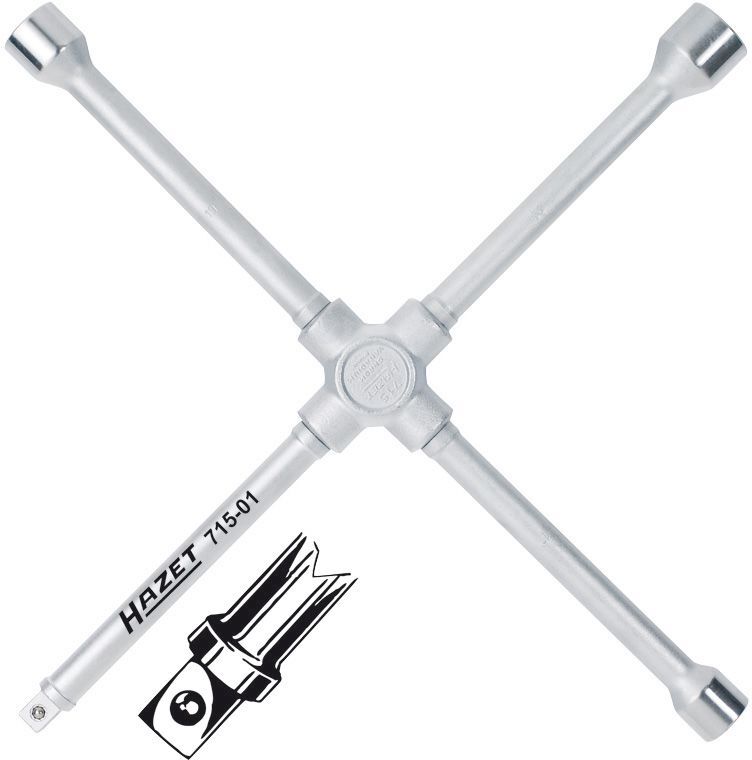 Kreuzschlüssel 420mm 17 x 19 x 22mm x 1/2"-4kt Produktbild Kreuzschlüssel 420mm 17 x 19 x 22mm x 1/2"-4kt