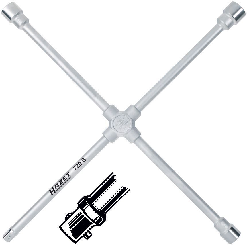 Kreuzschlüssel 750mm 24 x 27 x 32mm x 3/4"-4kt Kreuzschlüssel 750mm 24 x 27 x 32mm x 3/4"-4kt
