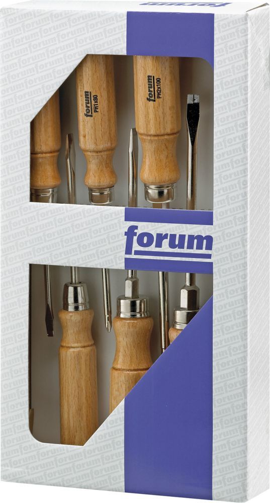 Forum Schraubendreher-Satz Holz5tlg. Schlitz 3,5-9mm Produktbild Forum Schraubendreher-Satz Holz5tlg. Schlitz 3,5-9mm