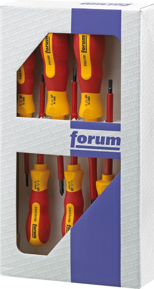 FORUM Schraubendreher Satz VDE 6tlg. mit Prüfer Produktbild FORUM Schraubendreher Satz VDE 6tlg. mit Prüfer